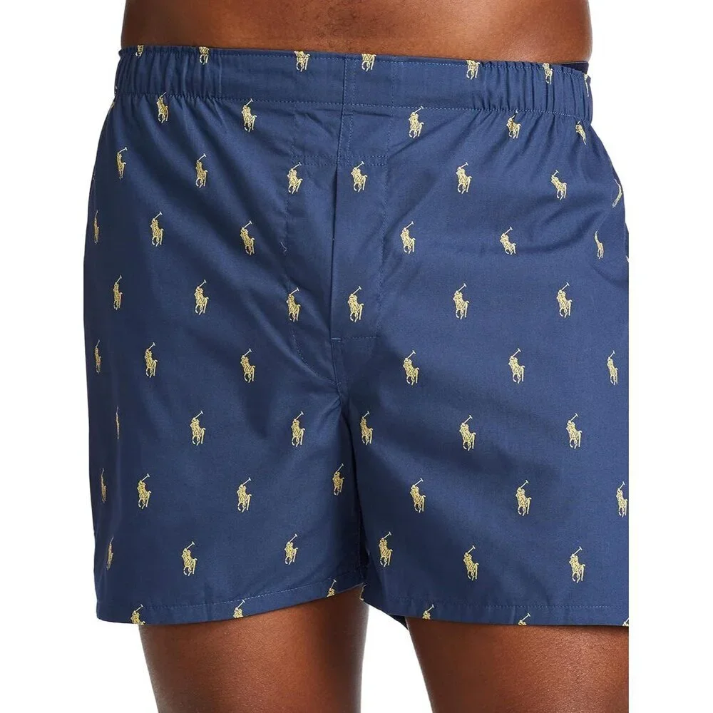 Men's Classic Fit Cotton Woven Boxers 3 Pack